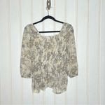 Free People  Square Neck Paisley Print Blouse 213 Photo 1