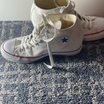 Converse  Women's White High-Top Sneakers with Red Trim Photo 3