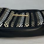 ALDO black basket weave mini wristlet bag Photo 2