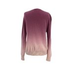 The Cashmere Project Sweater Crew Neck Long Sleeve Ombre Dip Dye Pink Size XL Pink Photo 5
