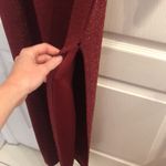 Popular Basics COPY - Dark Red One-Shoulder Dress Photo 3