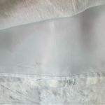 100% Linen White with Pink Embroidered Palm Trees Midi Tank Dress Real Comfort Size 14 Photo 3