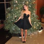 Honey Punch  Black Strapless ALine Dress Photo 1