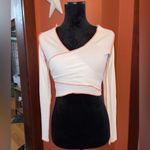 Akira  White Cardigan with Orange seams Photo 2