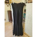 Badgley Mischka Rent the runway sz 12 black curves for days gown mesh strapless Photo 4