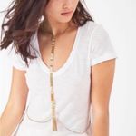 Stella & Dot Maui Gold Toned Mesh Chain Versatile Modern Statement Necklace Photo 1