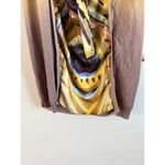 Aoyama Itchome Art to Wear Abstract Satin/Knit Dress One Size Japan Lagenlook Gold Size M Photo 3