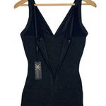 Kardashian Kollection New  Dress Womens S Bandage Mesh V Neck Bodycon Club Black Photo 10