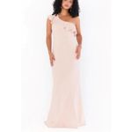 Show Me Your Mumu SMYM Florentine Maxi Dress in Dusty Blush Stretch NEW LARGE Photo 1