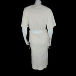 4th and Reckless Womens Small Cream Textured Midi Dress Cutout Short Sleeve Photo 7