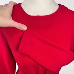 Vintage Red Lanz Mini Dress Bow Waist Long Sleeve Made in USA XS Petite Photo 6