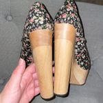 CeCe Y2K  Lamour wood heels chunky ditzy floral Photo 5