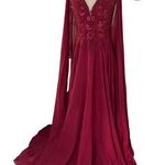 JJ's House JJ House Burgundy Formal Long Dress Party Dress Women's Size 2 NWOT | 49-27 Photo 0