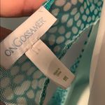 ON GOSSAMER Sheer Mesh Aqua Babydoll Nightgown MD Green Size M Photo 4