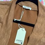 JODIFL  size small short sleeve ribbed duster long cardigan pockets split sides Photo 11