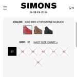 Naot Sharkia Red Leather Mule
(26069) Size 7 Photo 7