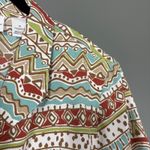 Alfred Dunner  Earth Tones Tribal Print Button Up Shirt - 18 - Women's Plus Size Photo 1