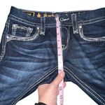 Rock Revival  Deeka Straight Women’s 26 X 33 Blue Jeans Stretch Denim Embellished Photo 6
