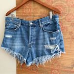 Free People Distressed Denim Cut Off Shorts Photo 1