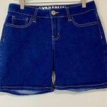 Hydraulic Women's Jean Short Denim High Waist Dark Blue Wash Size 11/12 EUC Photo 0