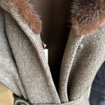 Loro Piana  Cashmere, Wool, & Genuine Fur Coat w Belt Photo 7
