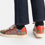 Coach NWT Clip Low Top Sneaker In Rainbow Signature Canvas size US5/EU 35.5 Photo 1