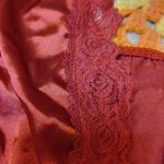 Red Satin Lace Lingerie Romper Adjustable Straps Sexy Classic Chic Size Medium M Photo 5