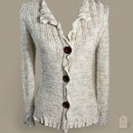 BCBGMAXAZRIA Cream Button Down Knit Sweater Cardigan Photo 0