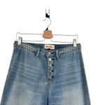 Driftwood  Charlee Wide Leg Jeans Braided Waist Button Fly Blue Size 27 Photo 2