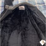 UGG  Australia Womens Shelley Fur Lined Leather Wool Blend Coat Jacket Black Sz M Photo 3