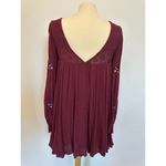 Free People  Mohave Plum Embroidered Woven Mini Dress Size Small Photo 6