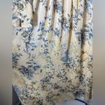 Kori America Floral Kimono Robe Maxi Dress Coverup Yellow Button Front Large Photo 11