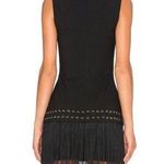 Elizabeth and James  Eron Black Fringe Hem Dress Photo 1