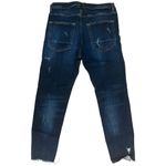 ZARA NWOT HI RISE SUPER STRETCHY DISTRESSED ANKLE JEANS W/RAW CHEWED HEM Photo 4