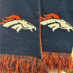 Forever Collectibles Denver Broncos NFL Navy & Orange Reversible Knit Scarf Blue Photo 6