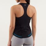 Lululemon  Cardio Kick Racerback Tank Top in Blue Aquamarine and Black Photo 2