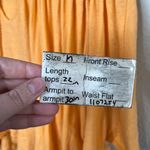 Free People  Orange Boho Market Embroidered Cotton Tunic Medium Photo 10