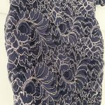Motherhood Maternity Navy  Blue Lace Dress Photo 5