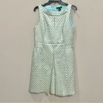 Ralph Lauren Lauren Cocktail Dress Brocade Metallic Aqua Blue & Gold Sz 14 Photo 1