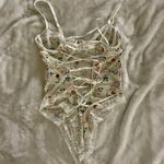 Large Lace Mesh Floral Sexy Bodysuit Teddy L Multi Photo 1