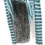 Anthropologie  Postmark Size Small Sweater Green Layered Floral‎ Pullover Cozy Photo 3