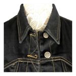 Harley Davidson vintage denim black jacket Ladies cotton size small Photo 2