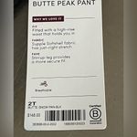 Athleta  Butte Peak Stirrup Black Fleece Lined Snow Pants - Size 2T - NWT Photo 5