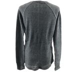 Chicago Bulls Womens Top Thermal Lightweight Waffle Knit Pockets Gray Size S Photo 1