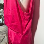 Kirundo Dress Women XL Pink Halter Neck Party Cocktail Ruched Bright Minimal Photo 4