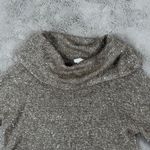 Chico's ‎ Sequin Cowl Neck Sweater Sparkly Knit Pullover Top Neutral Size 1 Photo 5