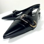 Givenchy Voyou Pointed Toe Slingback Ballet Flat Black 39.5 NEW Photo 9