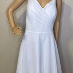 JJ's House NWT JJ’s House A-line V-Neck Mini Chiffon Homecoming Dress Ivory Ruffle sz 18W Photo 0