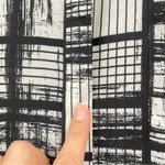 Topshop Black & White Mixed Plaid Button Down Shirt Womens 8 Long Sleeve Preppy Photo 2