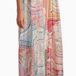 Johnny Was silk Garden Mosaic Tile Britta Floral Midi-Dress NWT Photo 7